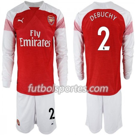 Camisetas Arsenal Hector Bellerin 2 Niño Primera Equipacion 2018/2019 Manga Larga